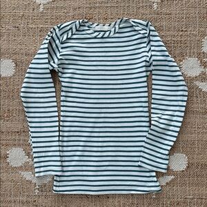 Mabo Long Sleeve Blue & White Striped Tee